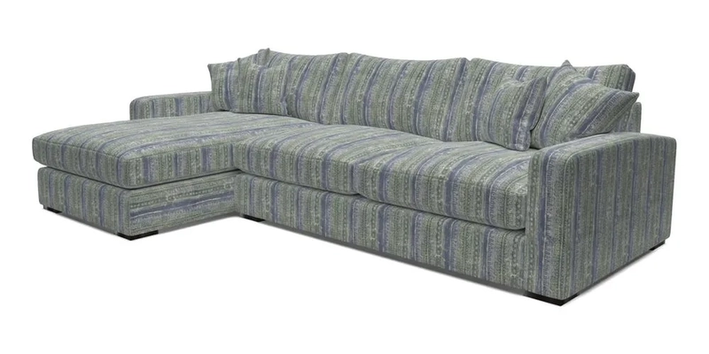 Stockbridge Chaise LHF in Two Tone Plain Biscuit