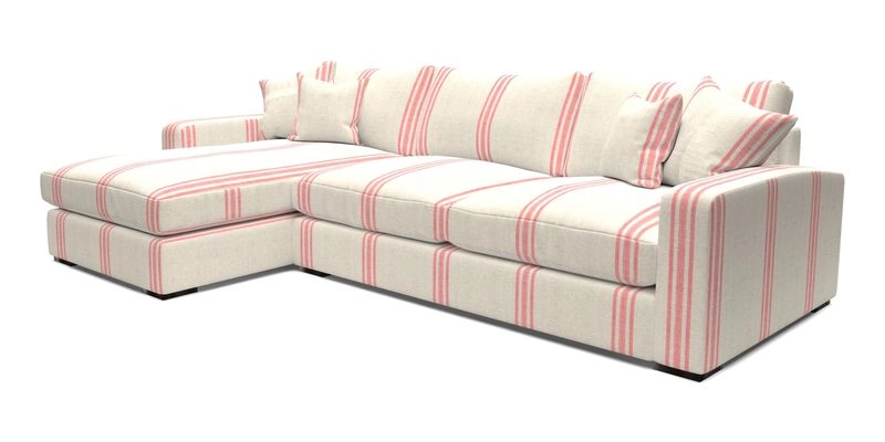 Stockbridge Chaise LHF in Two Tone Plain Biscuit