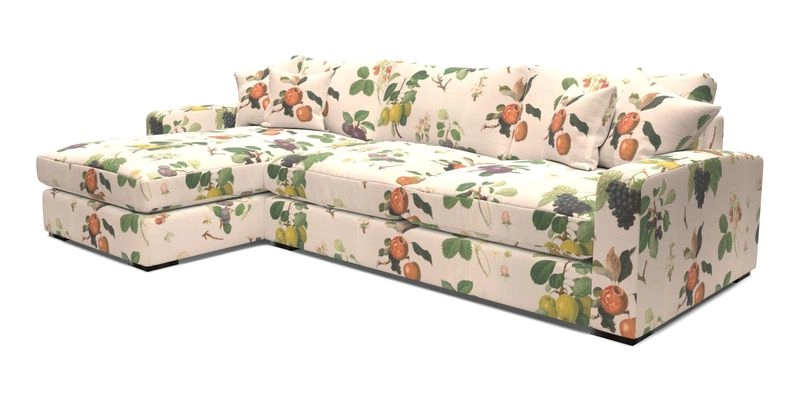 Stockbridge Chaise LHF in Two Tone Plain Biscuit