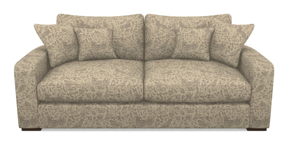 Product photograph of Stockbridge 3 Seater Sofa In V A Drawn From Nature - Bird And Rabbit - Grey from Sofas and Stuff Limited