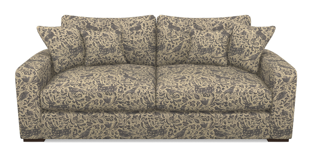 Product photograph of Stockbridge 3 Seater Sofa In V A Drawn From Nature - Bird And Rabbit - Navy from Sofas and Stuff Limited