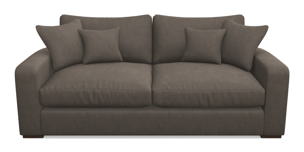 Product photograph of Stockbridge 3 Seater Sofa In Clever Tough And Eco Velvet - Chrome from Sofas and Stuff Limited