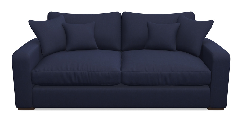 Product photograph of Stockbridge 3 Seater Sofa In Clever Tough And Eco Velvet - Indigo from Sofas and Stuff Limited