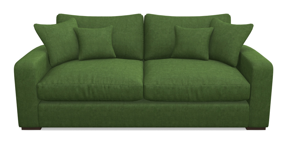 Product photograph of Stockbridge 3 Seater Sofa In Clever Tough And Eco Velvet - Shamrock from Sofas and Stuff Limited