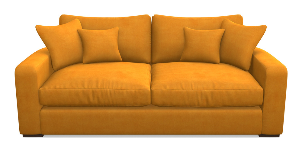 Product photograph of Stockbridge 3 Seater Sofa In Clever Tough And Eco Velvet - Spice from Sofas and Stuff Limited