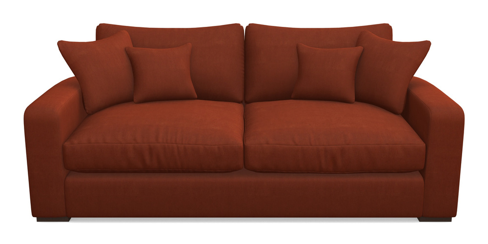 Product photograph of Stockbridge 3 Seater Sofa In Clever Tough And Eco Velvet - Tawny from Sofas and Stuff Limited