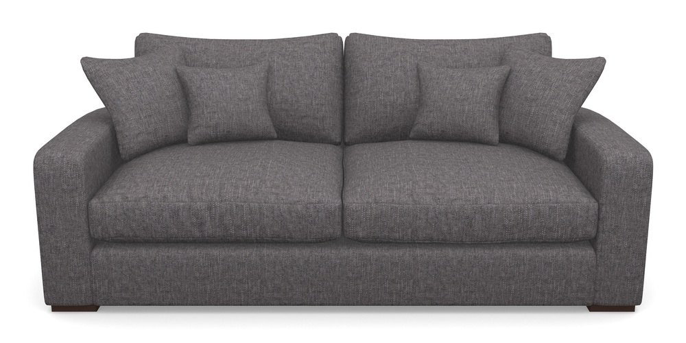 Product photograph of Stockbridge 3 Seater Sofa In Easy Clean Plain - Ash from Sofas and Stuff Limited