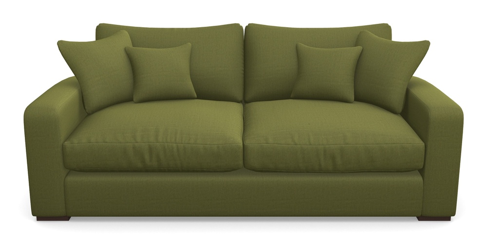 Product photograph of Stockbridge 3 Seater Sofa In House Velvet - Olive from Sofas and Stuff Limited