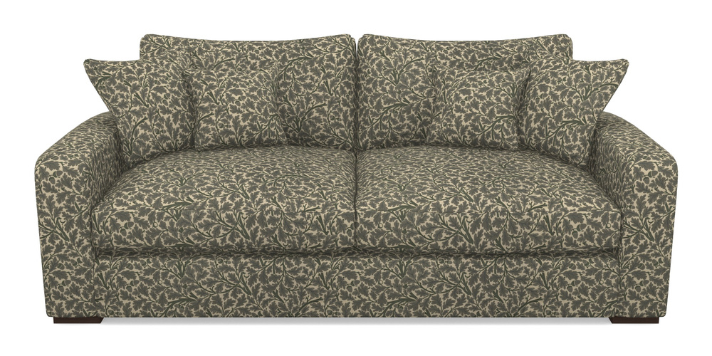 Product photograph of Stockbridge 3 Seater Sofa In V A Drawn From Nature Collection - Oak Tree - Dark Green from Sofas and Stuff Limited