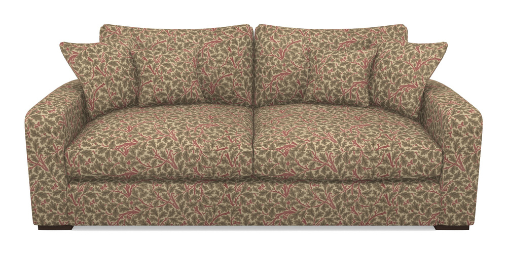 Product photograph of Stockbridge 3 Seater Sofa In V A Drawn From Nature Collection - Oak Tree - Red from Sofas and Stuff Limited