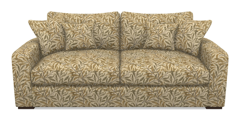 Product photograph of Stockbridge 3 Seater Sofa In V A Drawn From Nature - Willow Bough Large - Gold from Sofas and Stuff Limited