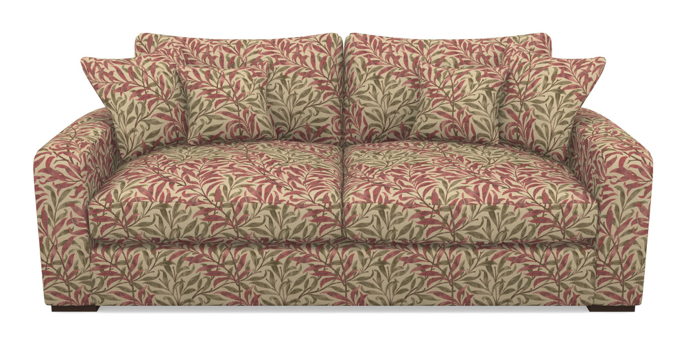 Product photograph of Stockbridge 3 Seater Sofa In V A Drawn From Nature - Willow Bough Large - Red from Sofas and Stuff Limited