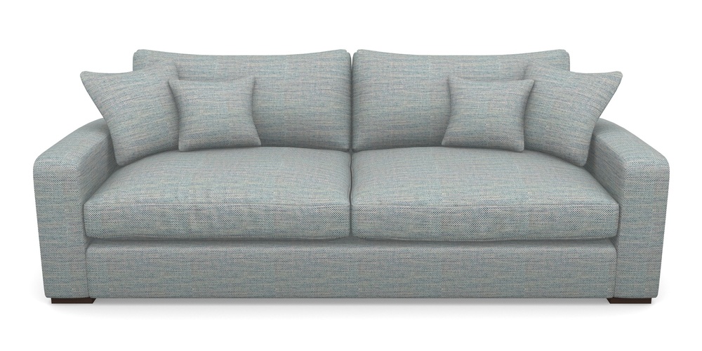 Product photograph of Stockbridge 4 Seater Sofa In Basket Weave - Blue from Sofas and Stuff Limited