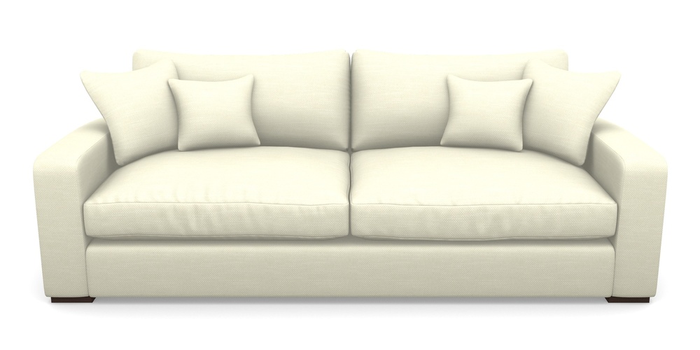 Product photograph of Stockbridge 4 Seater Sofa In Basket Weave - Cream from Sofas and Stuff Limited