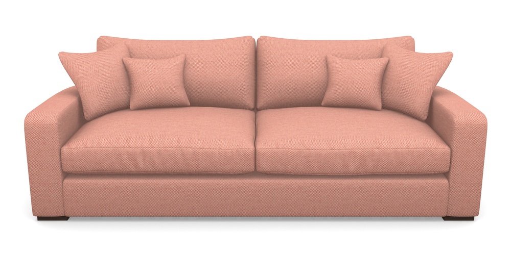 Product photograph of Stockbridge 4 Seater Sofa In Basket Weave - Peony from Sofas and Stuff Limited