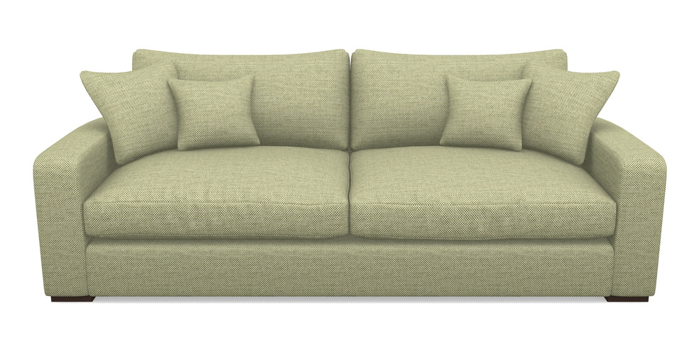 Product photograph of Stockbridge 4 Seater Sofa In Basket Weave - Sage from Sofas and Stuff Limited