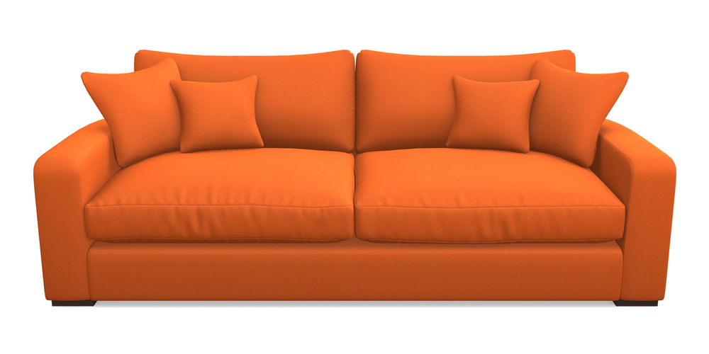 Product photograph of Stockbridge 4 Seater Sofa In Clever Glossy Velvet - Seville from Sofas and Stuff Limited