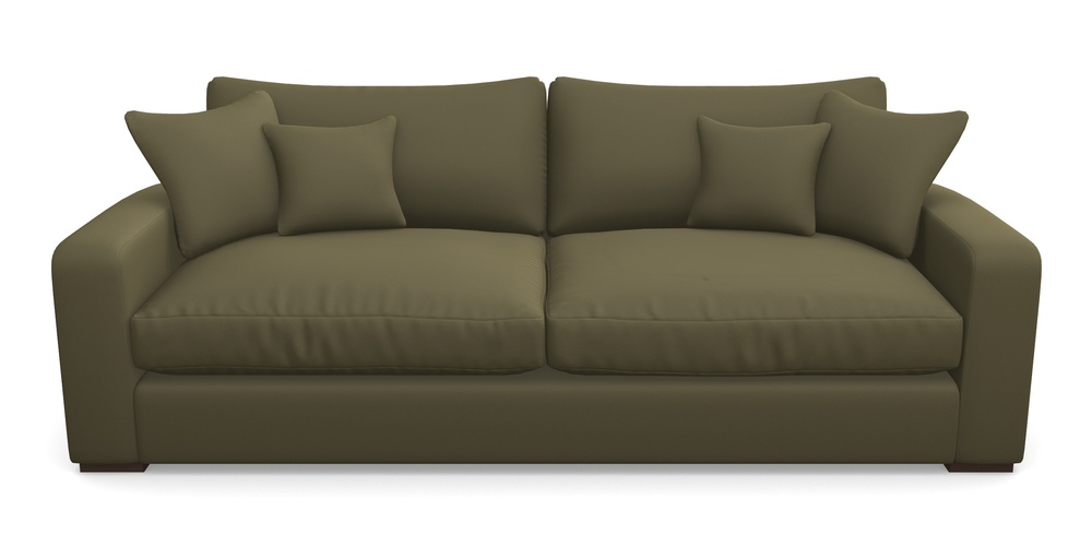 Product photograph of Stockbridge 4 Seater Sofa In Clever Glossy Velvet - Sherwood from Sofas and Stuff Limited