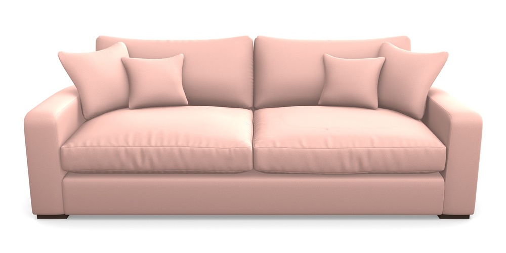 Product photograph of Stockbridge 4 Seater Sofa In Clever Glossy Velvet - Tutu from Sofas and Stuff Limited