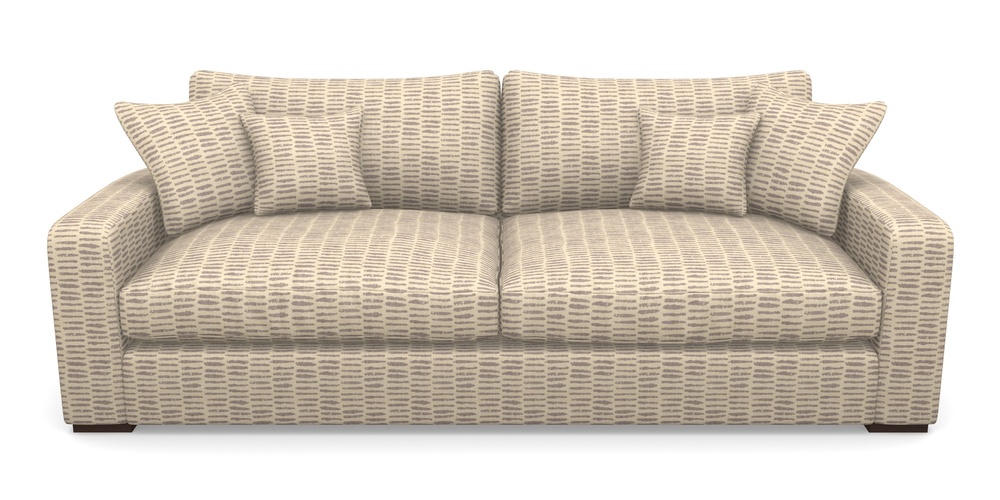 Product photograph of Stockbridge 4 Seater Sofa In Cloth 18 - Daub - Berry from Sofas and Stuff Limited