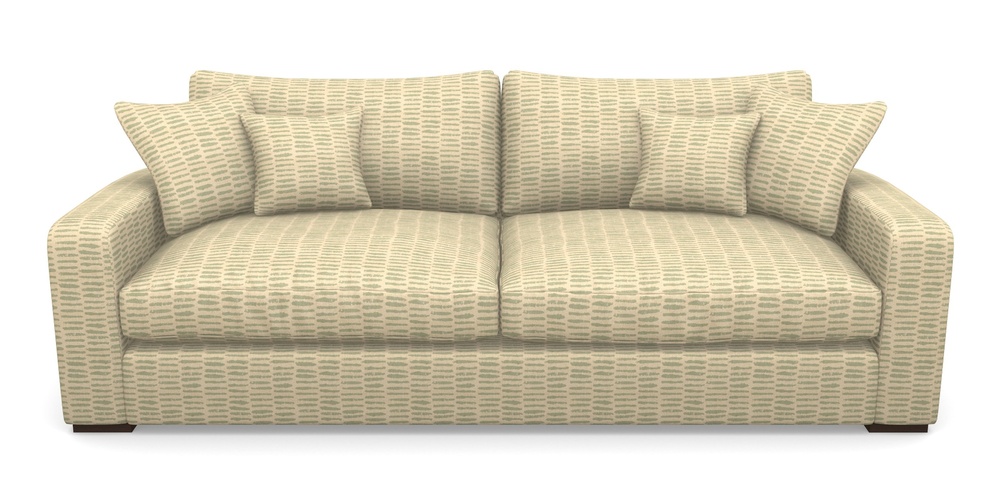 Product photograph of Stockbridge 4 Seater Sofa In Cloth 18 - Daub - Fennel from Sofas and Stuff Limited