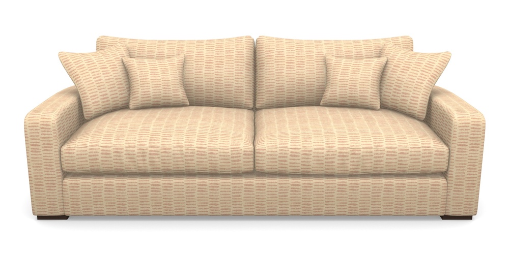 Product photograph of Stockbridge 4 Seater Sofa In Cloth 18 - Daub - Flamingo from Sofas and Stuff Limited