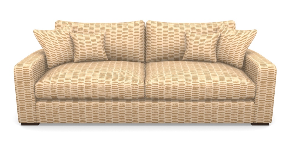 Product photograph of Stockbridge 4 Seater Sofa In Cloth 18 - Daub - Fudge from Sofas and Stuff Limited