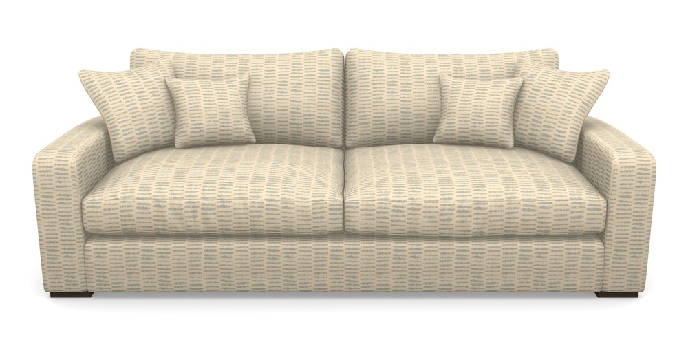 Product photograph of Stockbridge 4 Seater Sofa In Cloth 18 - Daub - Monsoon from Sofas and Stuff Limited