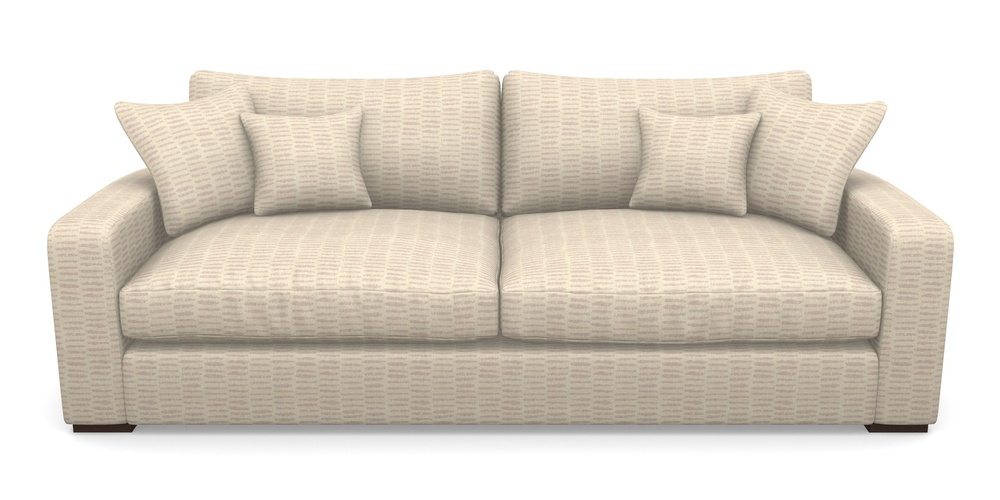 Product photograph of Stockbridge 4 Seater Sofa In Cloth 18 - Daub - Rose from Sofas and Stuff Limited