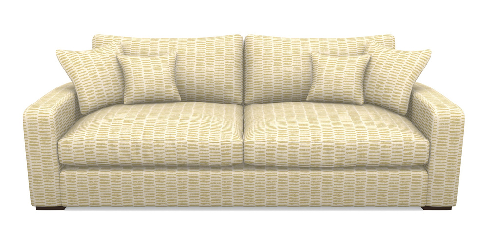 Product photograph of Stockbridge 4 Seater Sofa In Cloth 18 - Daub - Summer from Sofas and Stuff Limited