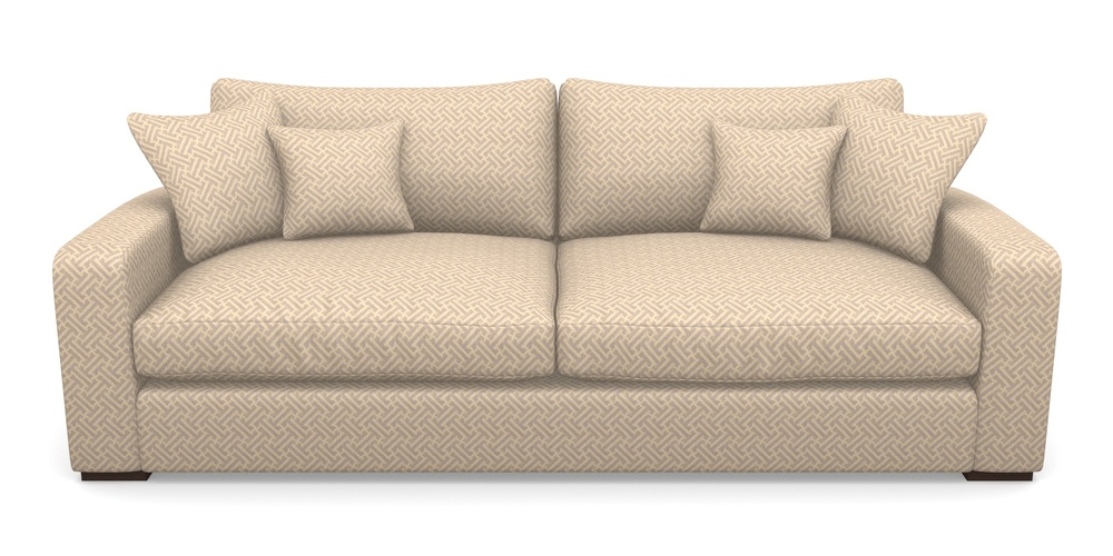 Product photograph of Stockbridge 4 Seater Sofa In Cloth 18 - Key - Berry from Sofas and Stuff Limited