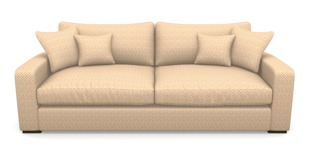 Product photograph of Stockbridge 4 Seater Sofa In Cloth 18 - Key - Rose from Sofas and Stuff Limited