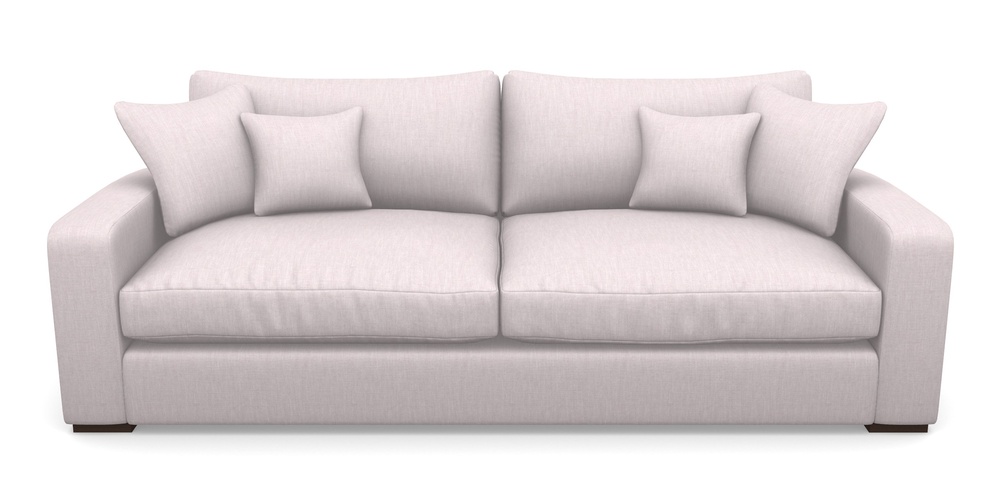 Product photograph of Stockbridge 4 Seater Sofa In Clever Cotton Mix - Blush from Sofas and Stuff Limited