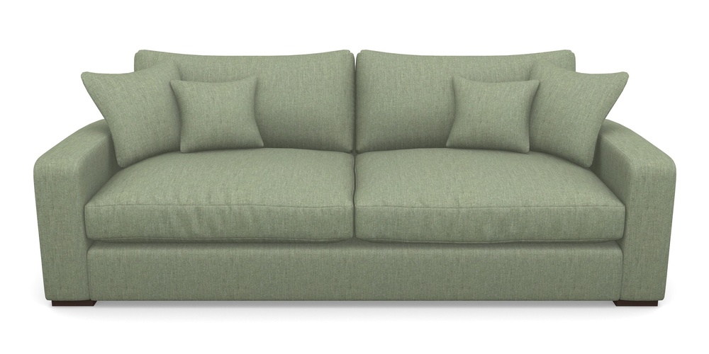 Product photograph of Stockbridge 4 Seater Sofa In Clever Cotton Mix - Forest from Sofas and Stuff Limited