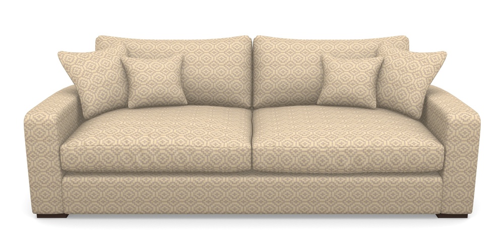 Product photograph of Stockbridge 4 Seater Sofa In Cloth 18 - Tile - Berry from Sofas and Stuff Limited