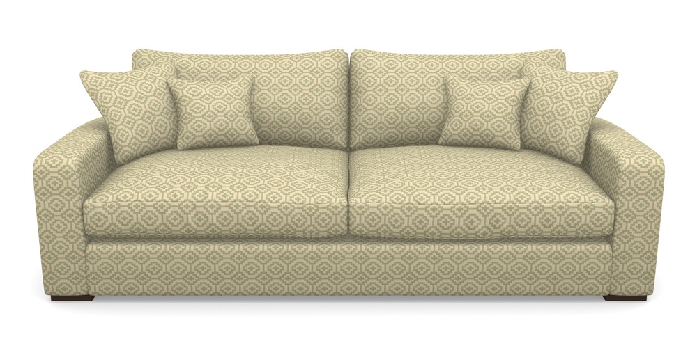 Product photograph of Stockbridge 4 Seater Sofa In Cloth 18 - Tile - Fennel from Sofas and Stuff Limited