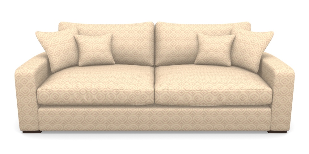 Product photograph of Stockbridge 4 Seater Sofa In Cloth 18 - Tile - Rose from Sofas and Stuff Limited