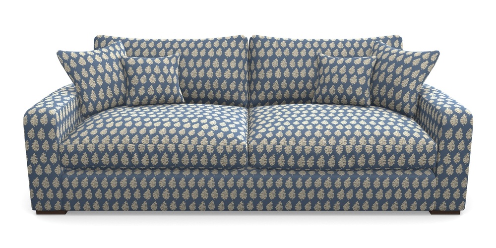 Product photograph of Stockbridge 4 Seater Sofa In Cloth 21 - Oak Leaf - Bilberry from Sofas and Stuff Limited