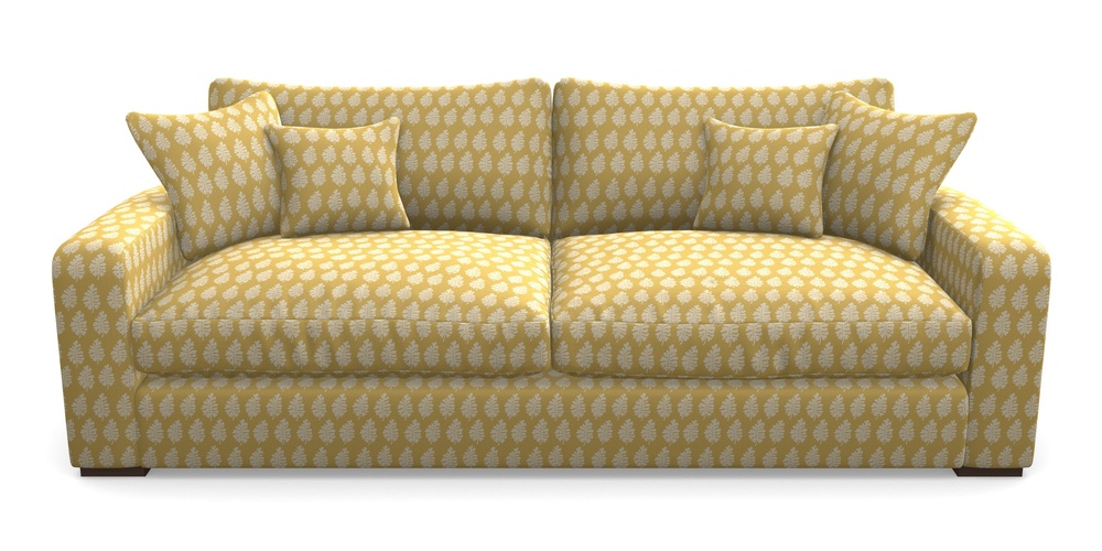 Product photograph of Stockbridge 4 Seater Sofa In Cloth 21 - Oak Leaf - Canary from Sofas and Stuff Limited