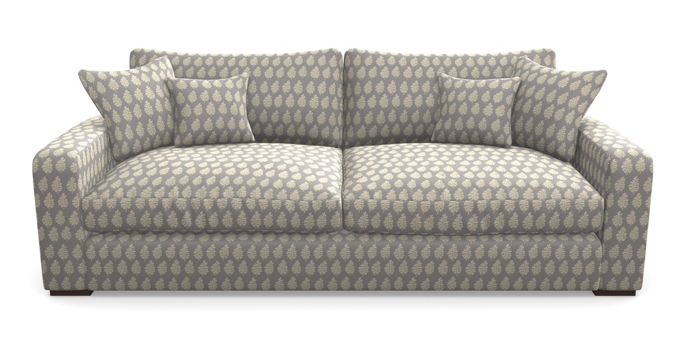 Product photograph of Stockbridge 4 Seater Sofa In Cloth 21 - Oak Leaf - Magnesium from Sofas and Stuff Limited