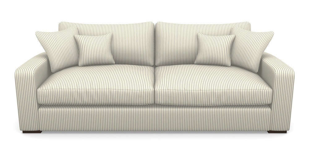 Product photograph of Stockbridge 4 Seater Sofa In Cotton Stripe - Airforce from Sofas and Stuff Limited