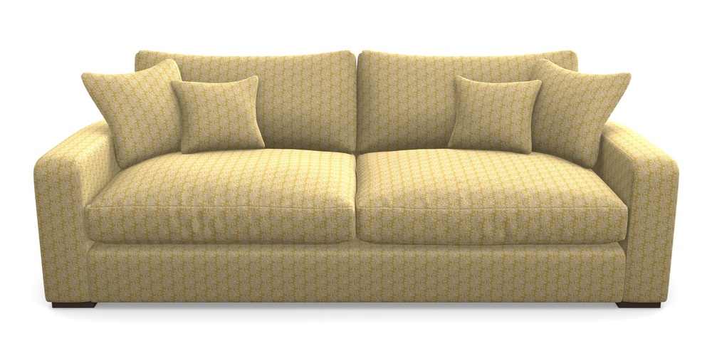 Product photograph of Stockbridge 4 Seater Sofa In Cloth 21 - Spring Twig - Canary from Sofas and Stuff Limited