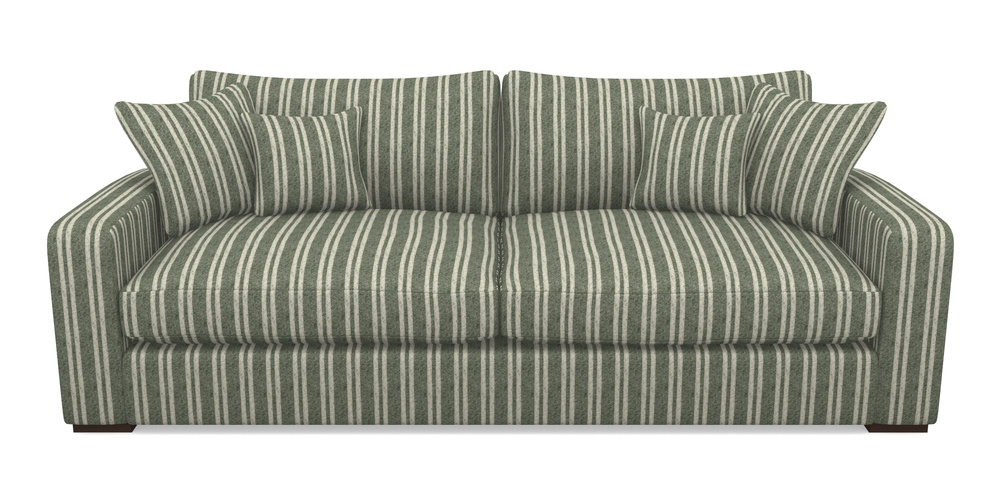 Product photograph of Stockbridge 4 Seater Sofa In Cloth 22 - Barcode - Courgette from Sofas and Stuff Limited