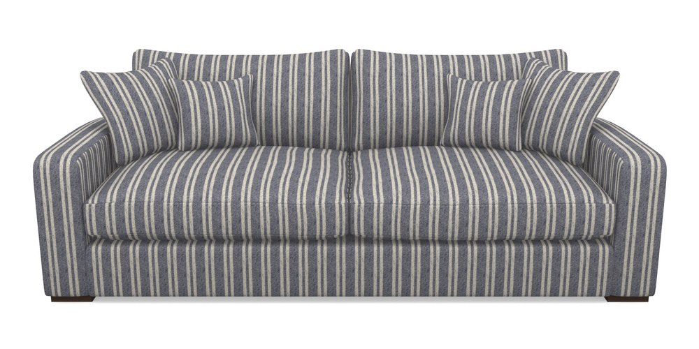 Product photograph of Stockbridge 4 Seater Sofa In Cloth 22 - Barcode - Deep Water from Sofas and Stuff Limited