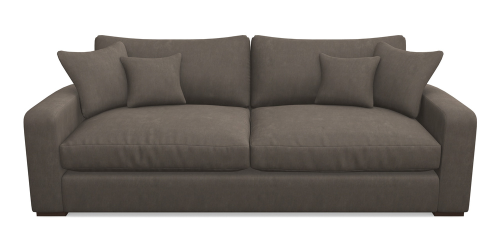 Product photograph of Stockbridge 4 Seater Sofa In Clever Tough And Eco Velvet - Chrome from Sofas and Stuff Limited