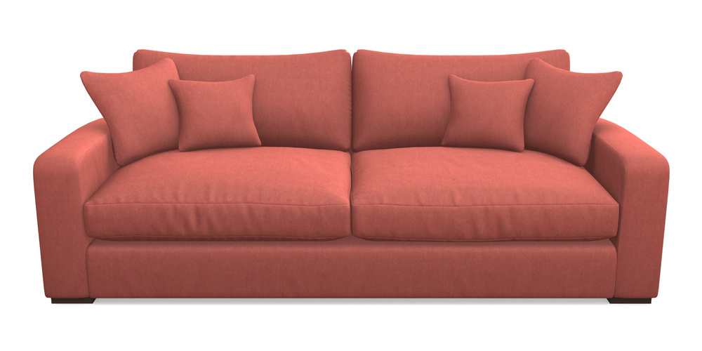 Product photograph of Stockbridge 4 Seater Sofa In Clever Tough And Eco Velvet - Damson from Sofas and Stuff Limited