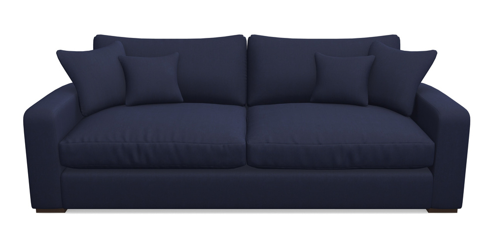 Product photograph of Stockbridge 4 Seater Sofa In Clever Tough And Eco Velvet - Indigo from Sofas and Stuff Limited