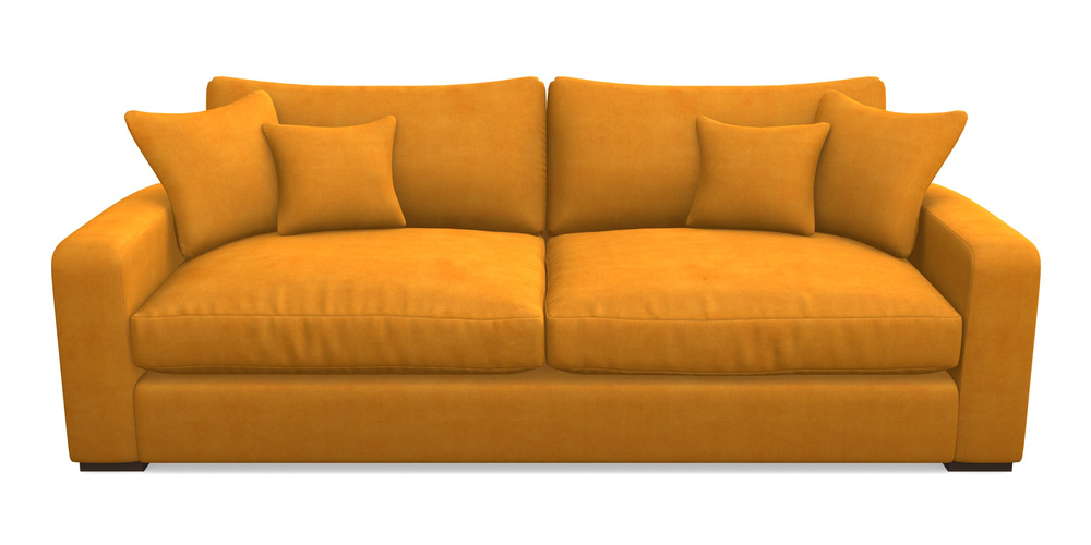 Product photograph of Stockbridge 4 Seater Sofa In Clever Tough And Eco Velvet - Spice from Sofas and Stuff Limited