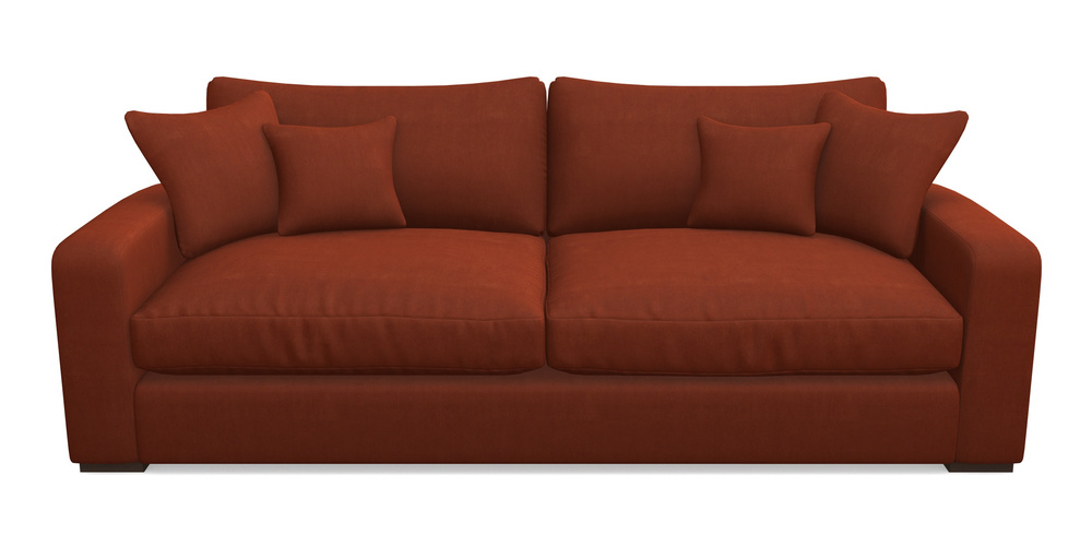 Product photograph of Stockbridge 4 Seater Sofa In Clever Tough And Eco Velvet - Tawny from Sofas and Stuff Limited