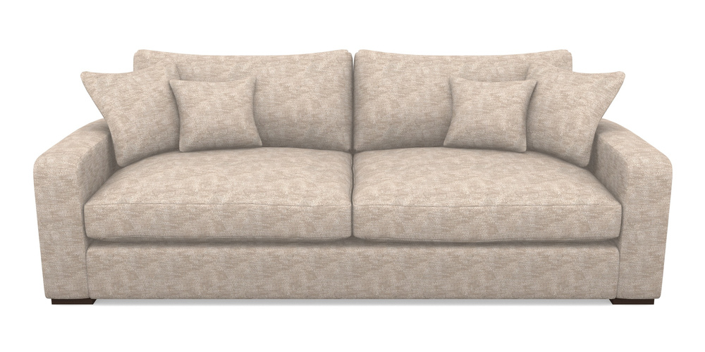 Product photograph of Stockbridge 4 Seater Sofa In Cloth 20 - Design 4 - Natural Slub from Sofas and Stuff Limited